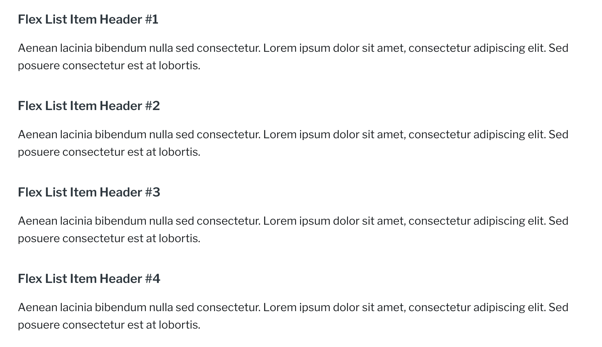 Stacked Profiles with image and headline.