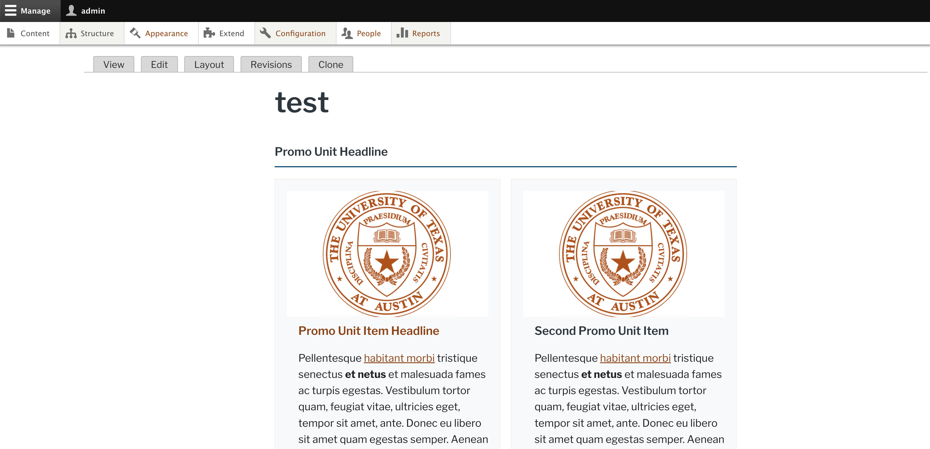 Screenshot of Promo Unit with 1.6:1 aspect ratio