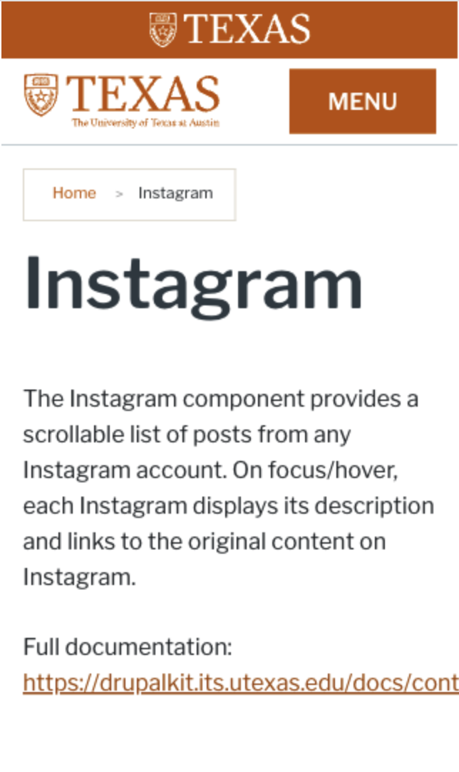 Stacked Profiles with prominent image, headline, and intro text.