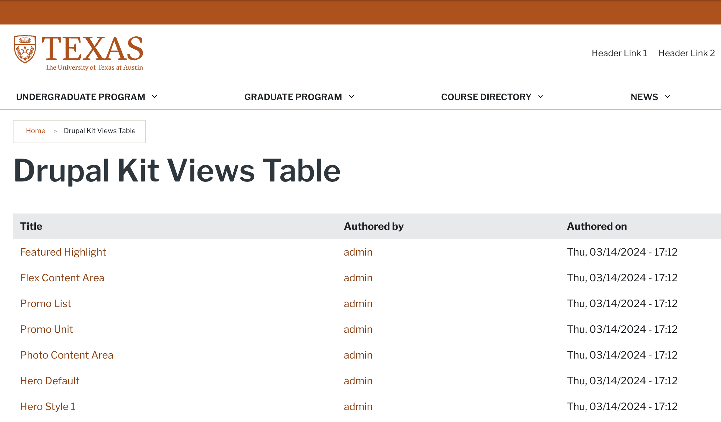Stacked Profiles with prominent image, headline, and intro text.