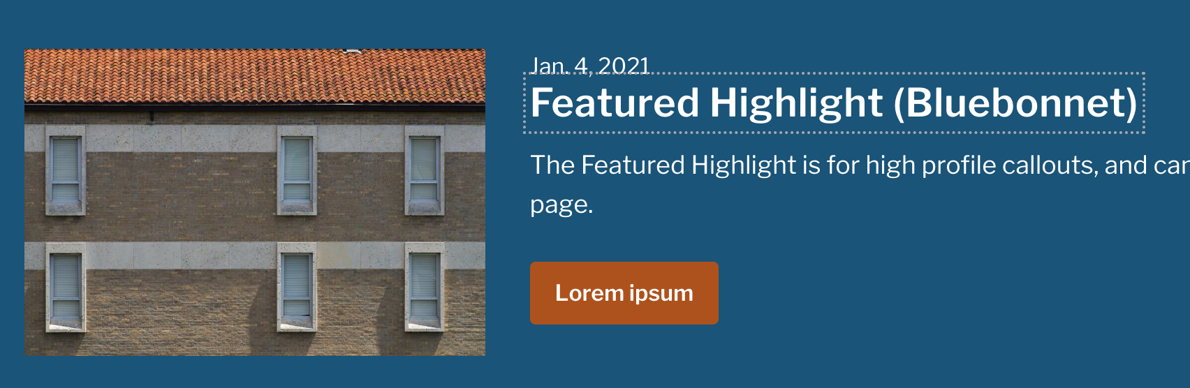 Screenshot of focus indicator with faint dotted line