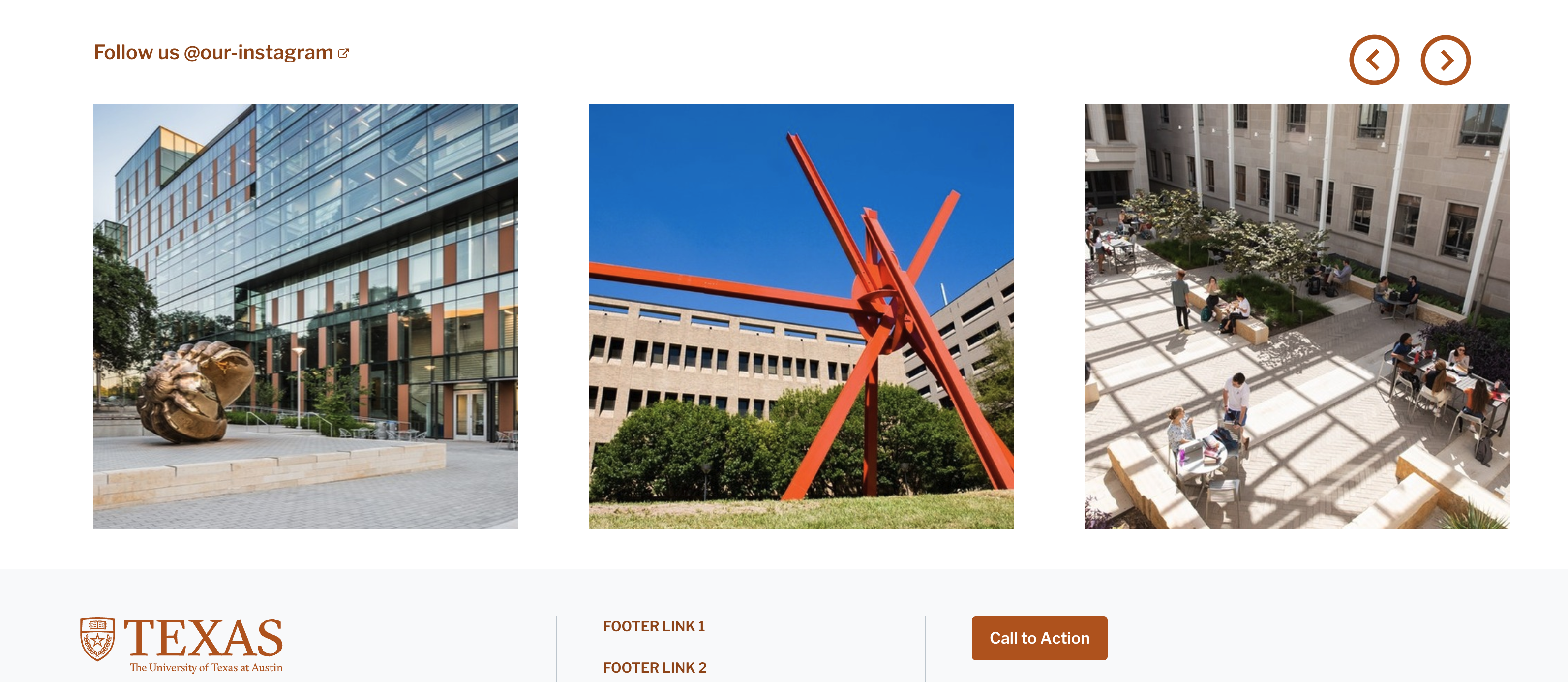 Screenshot showing link to Instagram account