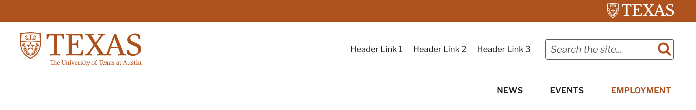 The main menu displayed with right alignment