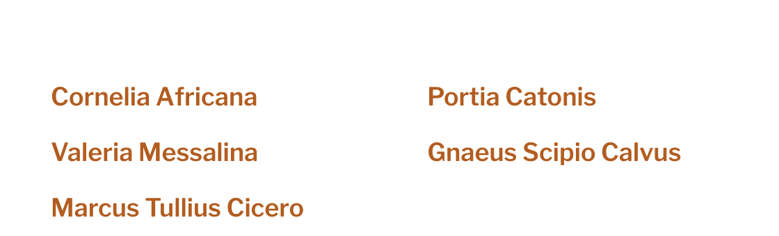 Profile listing with name only, linked.